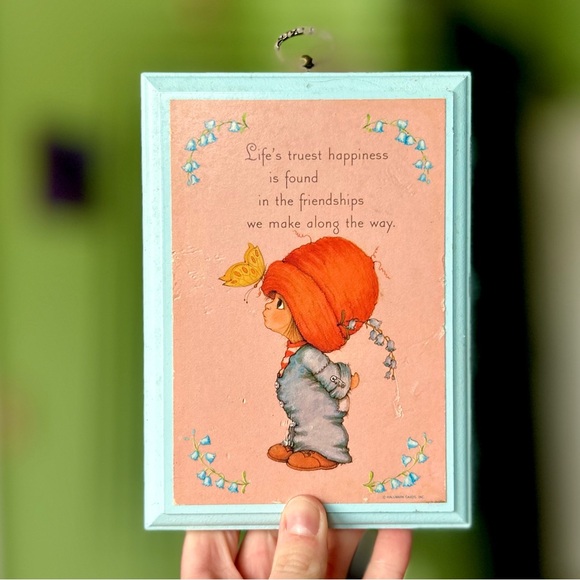 Other - VTG Cottagecore Friends & Lily's of The Valley Butterfly Plaque Wall Decor Art